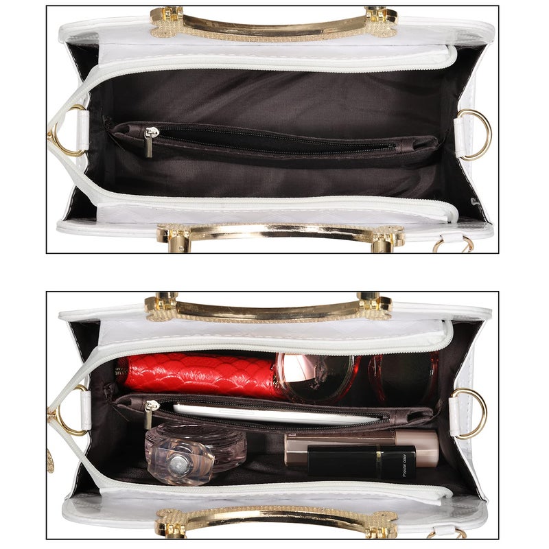 TIBES Shiny Patent Leather Women Purses Satchel Handbags Ladies Fashion Top Handle Handbags Crossbody Shoulder Bags - Image 5